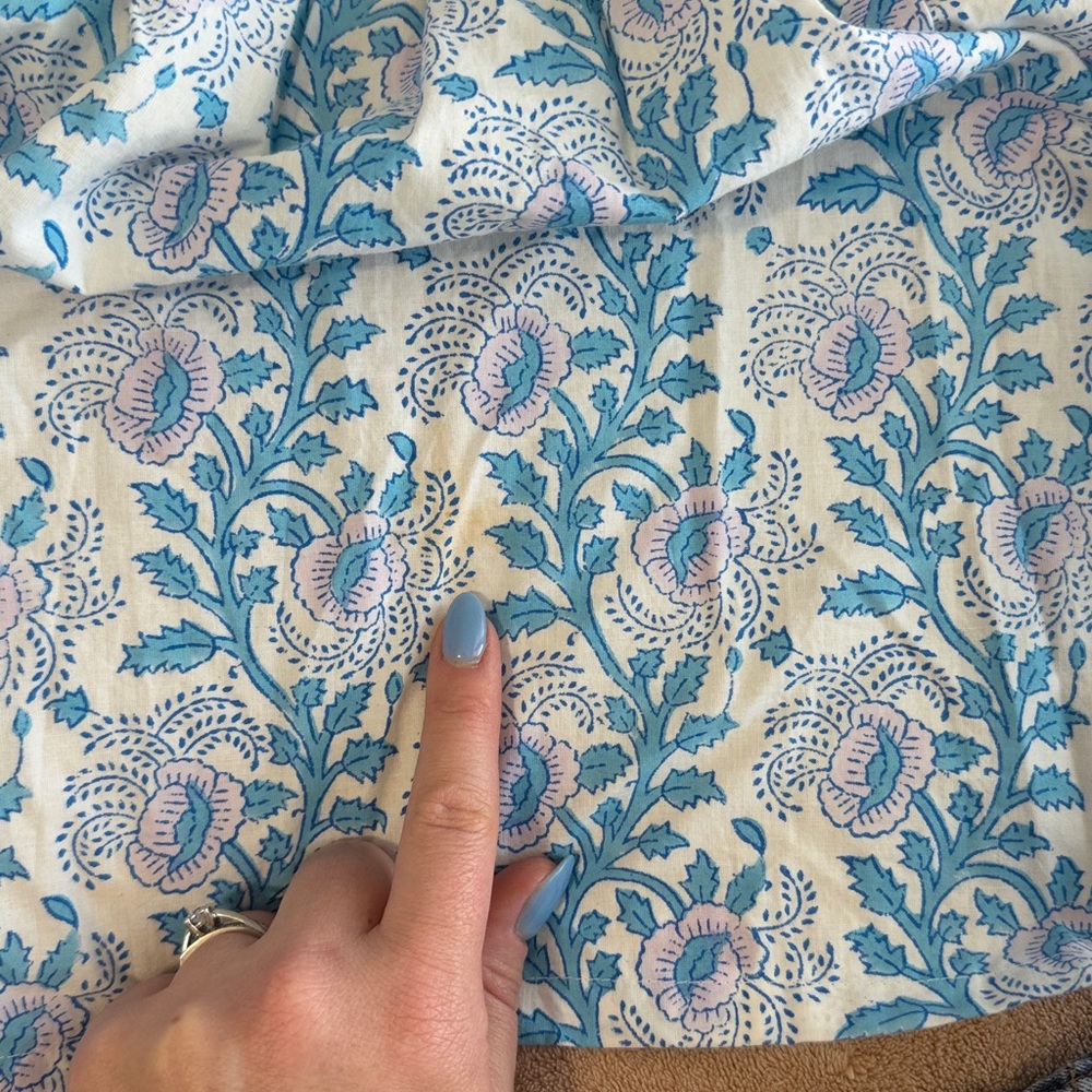SZ BLOCKPRINTS Tuckernuck Lavender and Cornflower Blue Gaia Dress - Picture 14 of 14